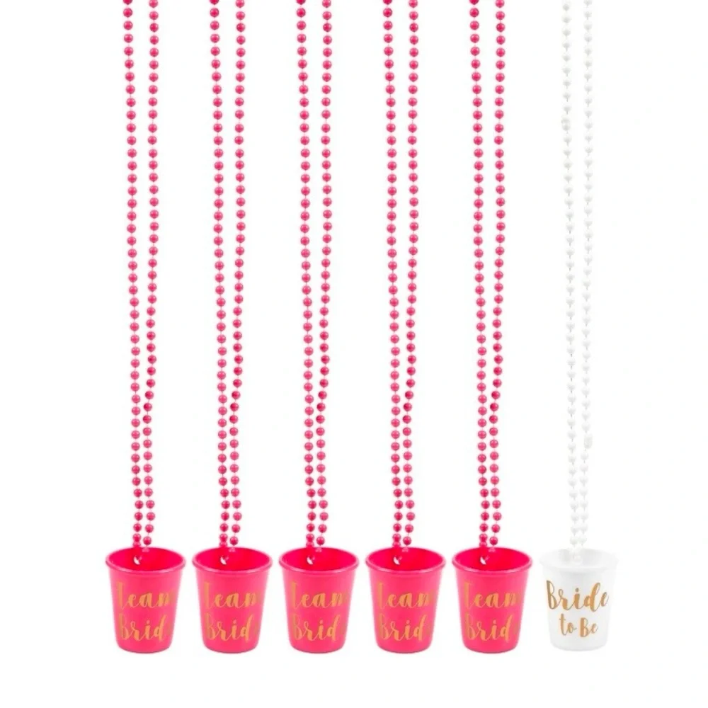 Bride Squad Pink Shot Glass Set